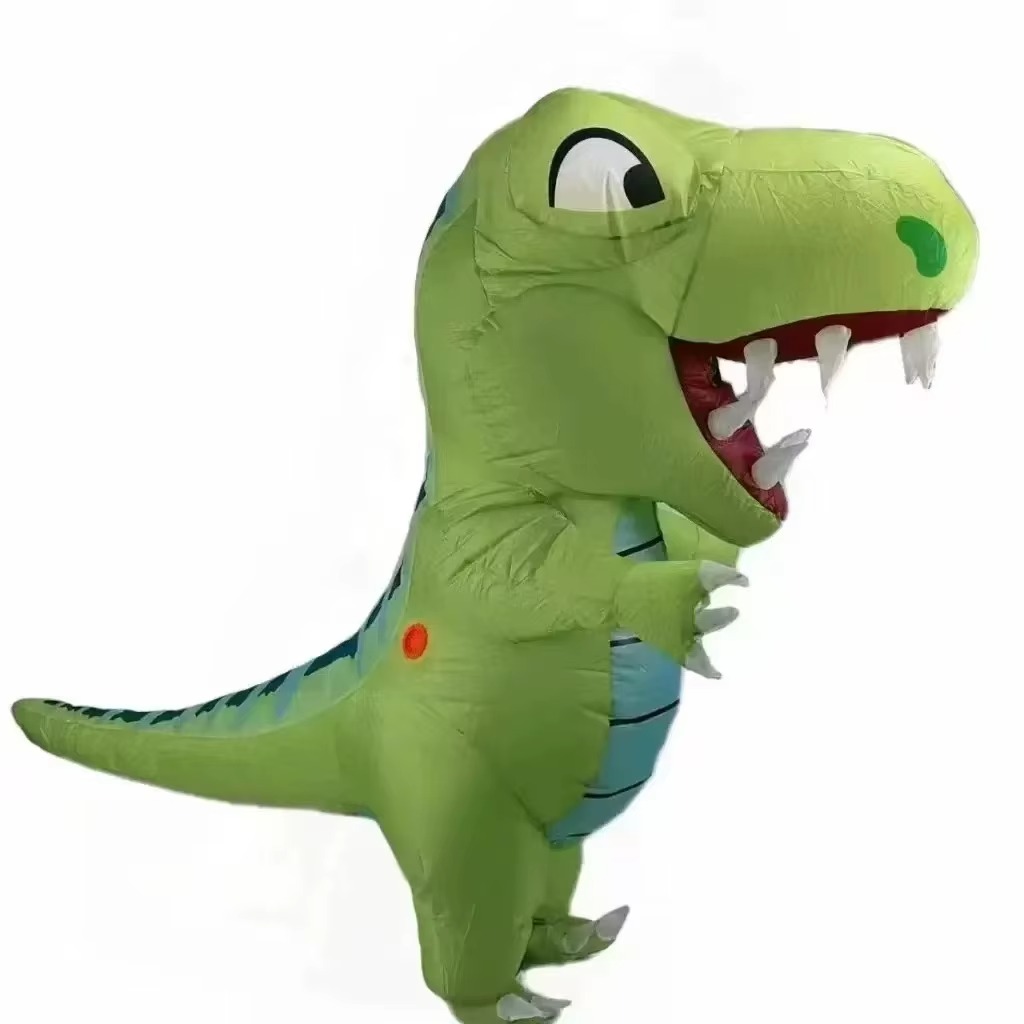 Halloween Costume Adult - زي ديناصور برأس كبير قابل للنفخ