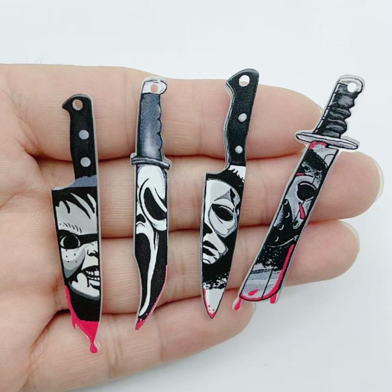 Halloween Party Supplies - 10 قطع من مجوهرات الأكريليك، قلادة