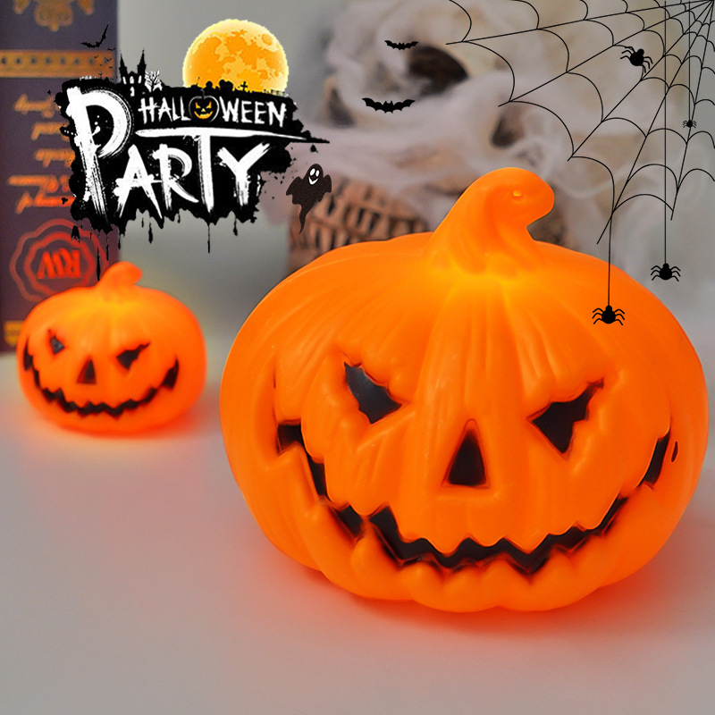 Halloween Pumpkin Decor Led - مصباح LED على شكل يقطين للهالوين،