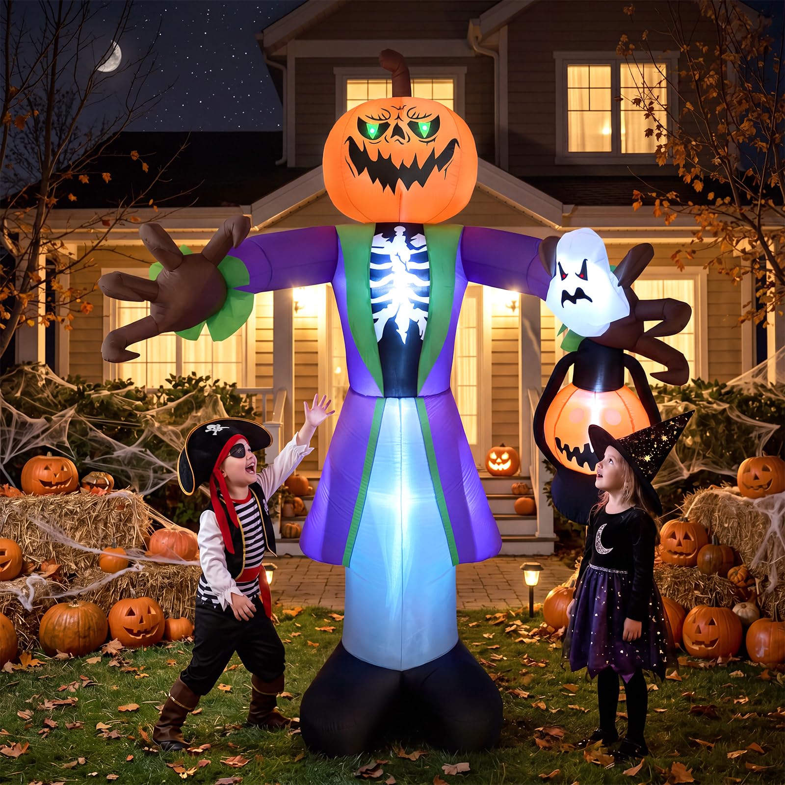 Pumpkin Lantern Halloween - يقطينة هالوين قابلة للنفخ بطول 8