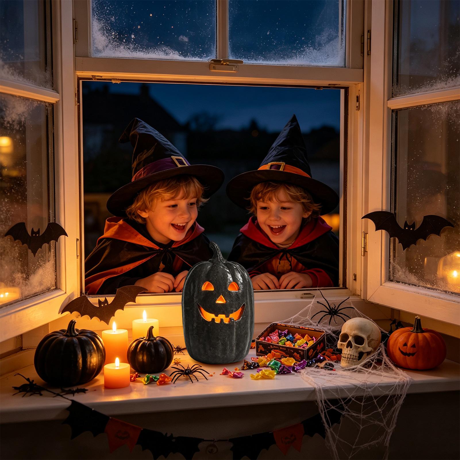 فوانيس يدوية الصنع من الراتنج  - مراجعة Pumpkin Lantern Halloween وسعره