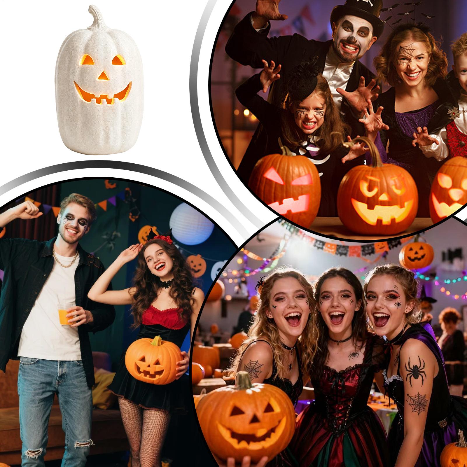 فوانيس يدوية الصنع من الراتنج  - مراجعة Pumpkin Lantern Halloween وسعره