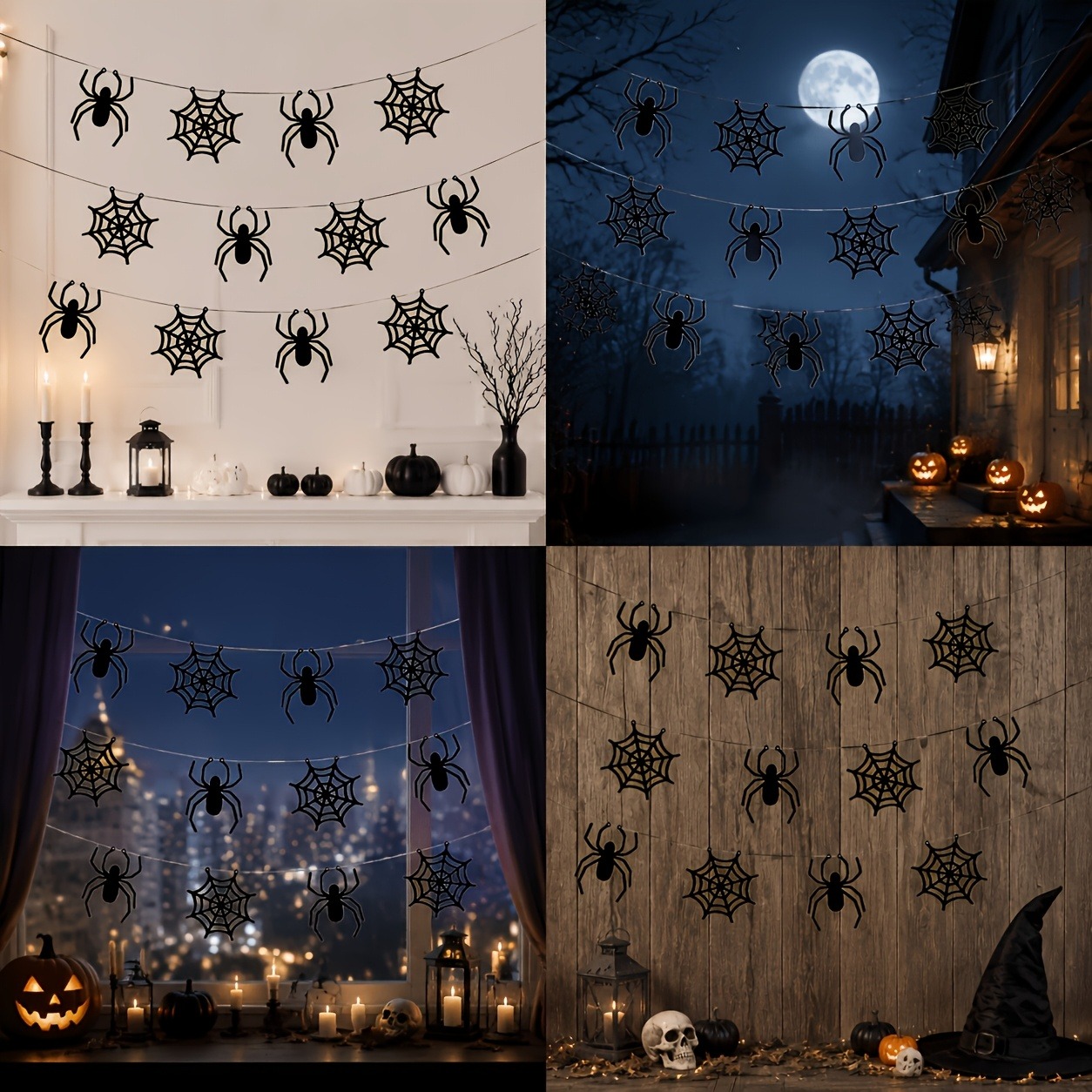 مجموعتان من أشرطة زينة شبكة ال - مراجعة Spider Web Halloween Decoration وسعره