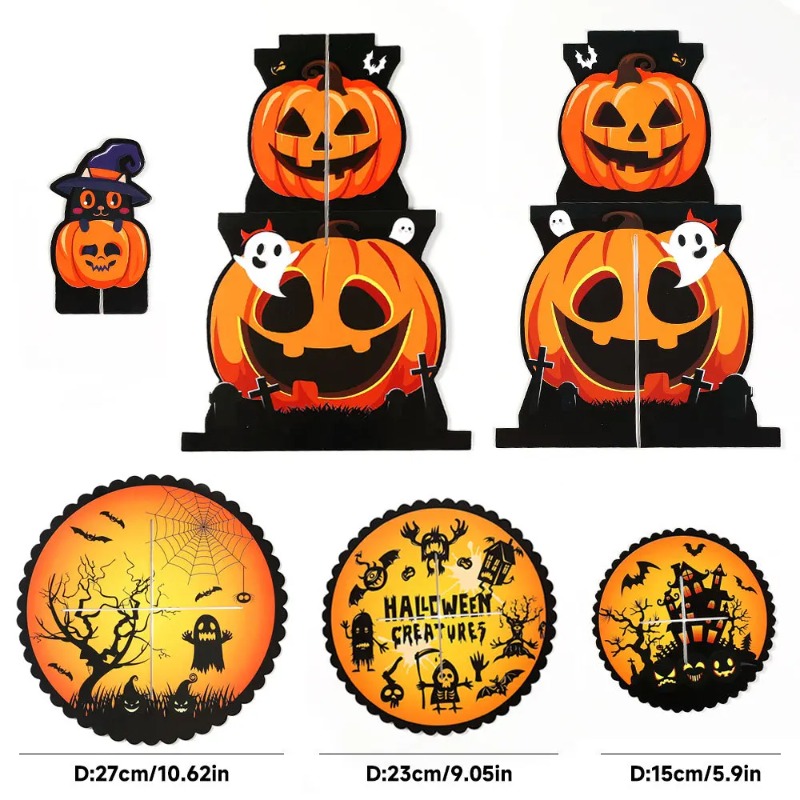 1-4 قطع حامل حلويات ثلاثي الطب - مراجعة Spider Web Halloween Decoration وسعره