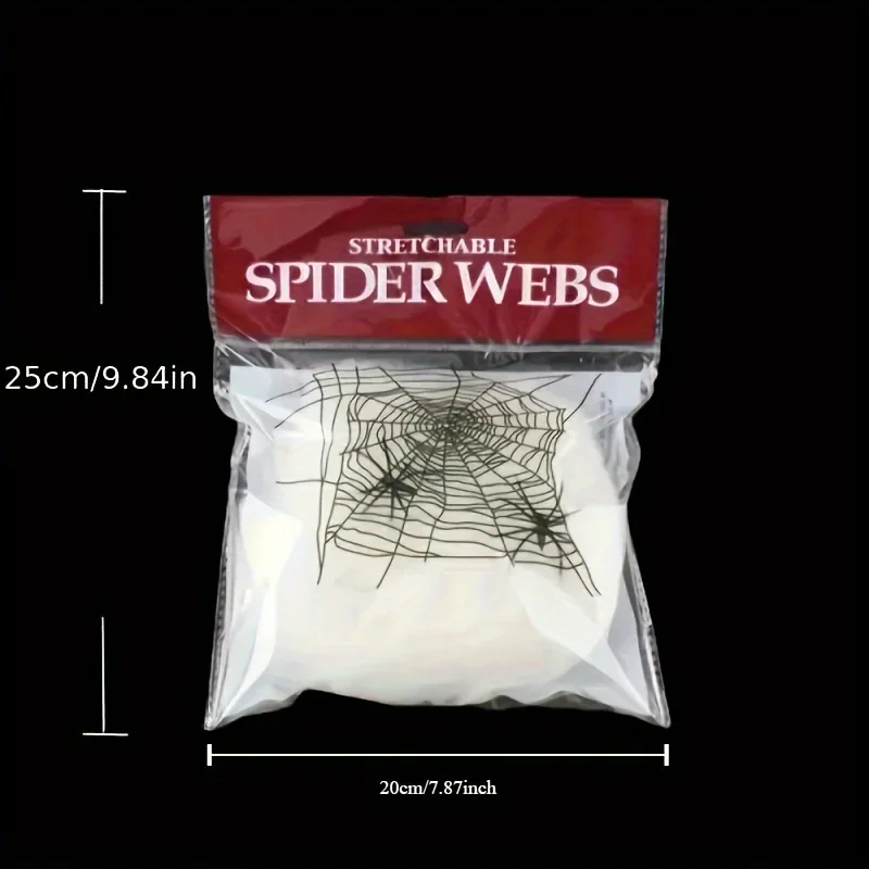 شبكات عنكبوت قابلة للتمدد، تحت - مراجعة Spider Web Halloween Decoration وسعره