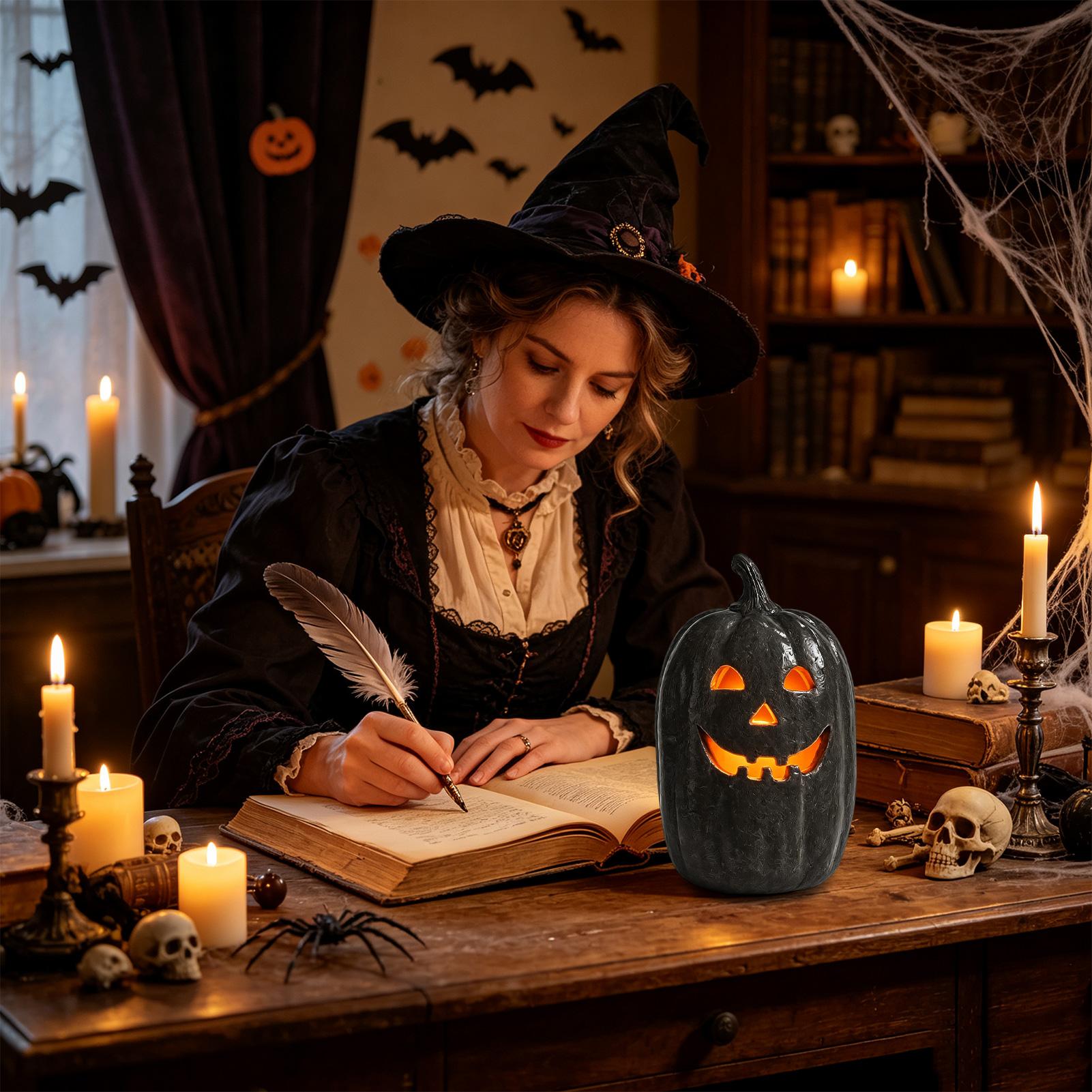 فوانيس اليقطين المخيفة المصنوع - مراجعة Pumpkin Lantern Halloween وسعره