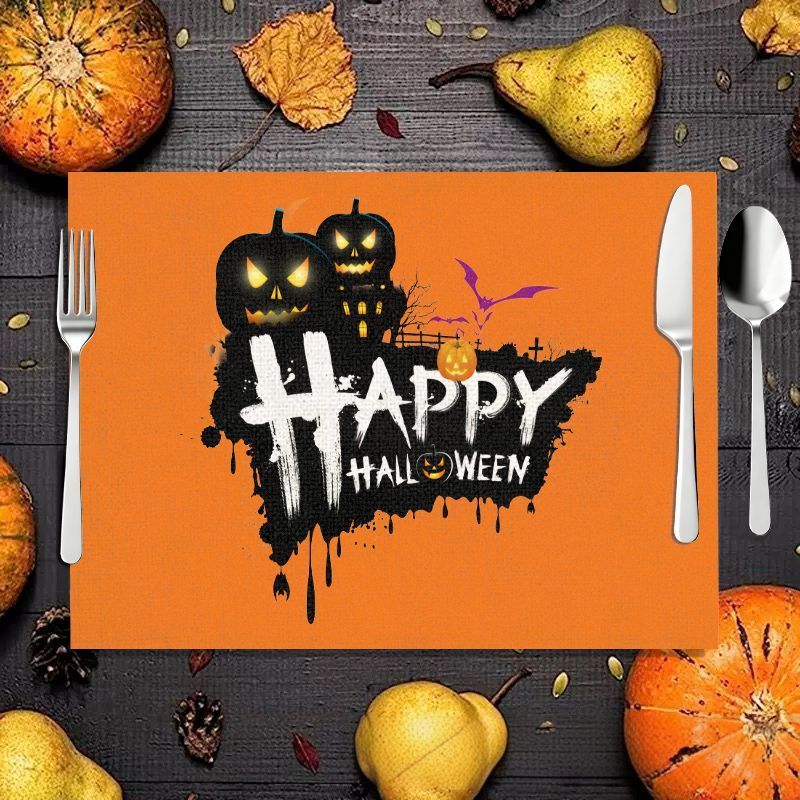 مفارش طاولة من الكتان مطبوعة ب - مراجعة Spider Web Halloween Decoration وسعره