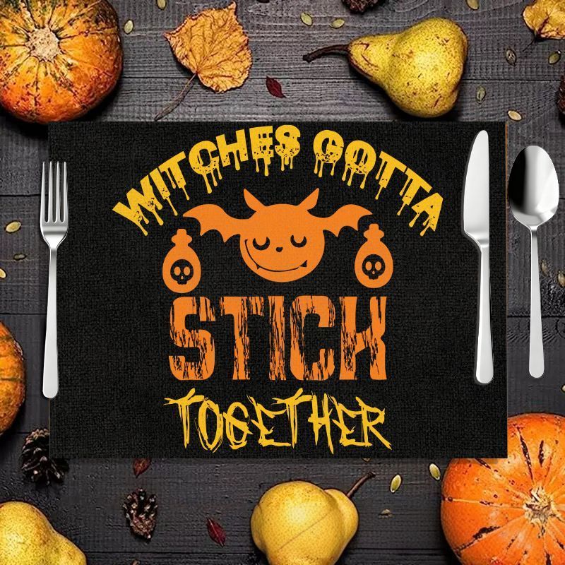 مفارش طاولة من الكتان مطبوعة ب - مراجعة Spider Web Halloween Decoration وسعره