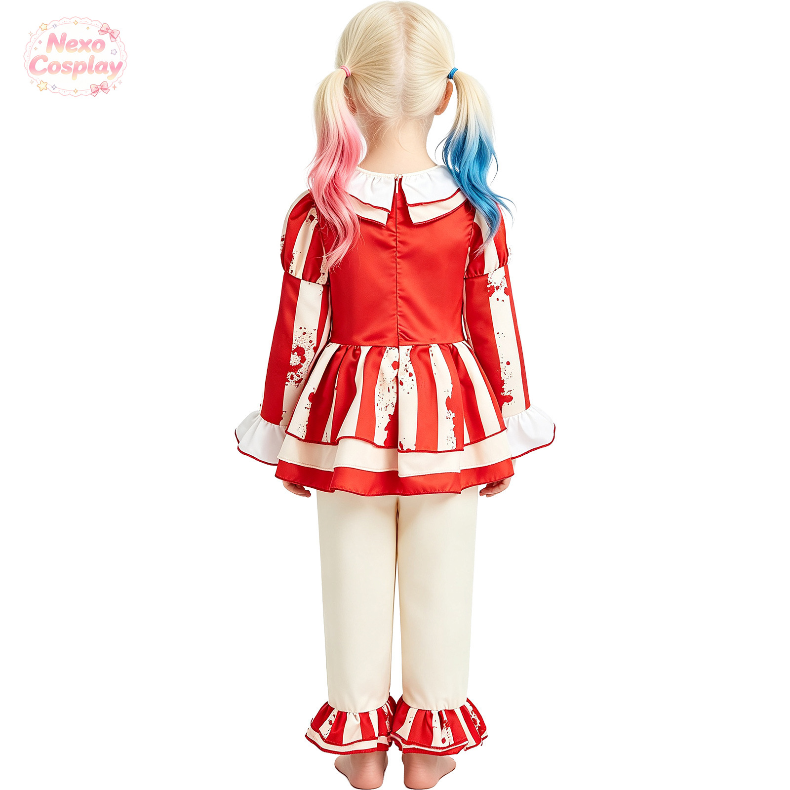 بدلة مهرج مرعب للأطفال بخطوط ح - مراجعة Halloween Costume Kids وسعره