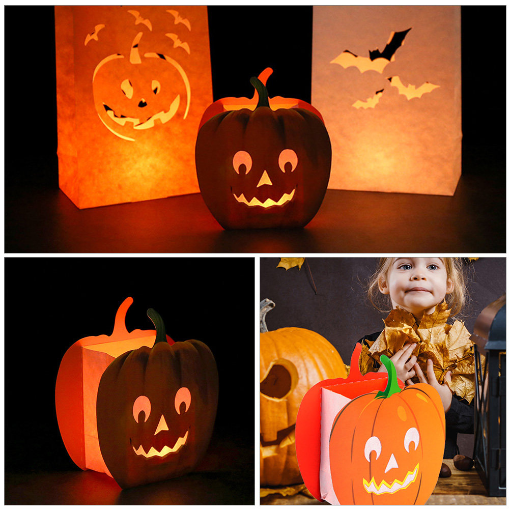 12 قطعة من أكياس اليقطين المفر - مراجعة Pumpkin Lantern Halloween وسعره