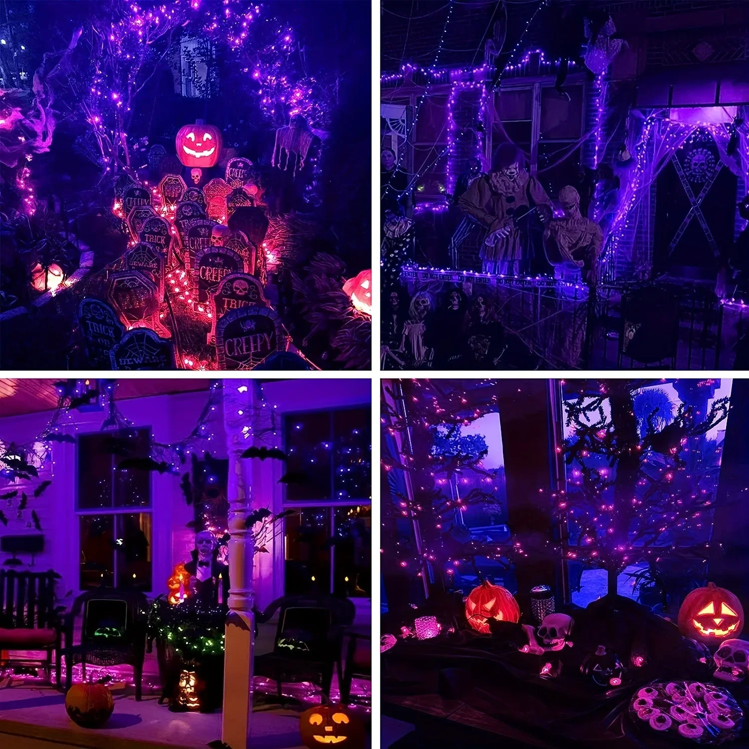 سلسلة أضواء من الأسلاك النحاسي - مراجعة Halloween Led String Lights Orange وسعره