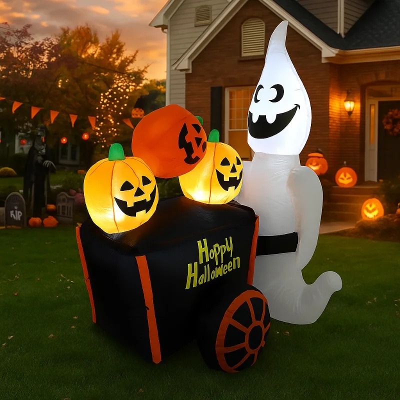 6FT هالوين في الهواء الطلق عطل - مراجعة Halloween Pumpkin Decor Led وسعره
