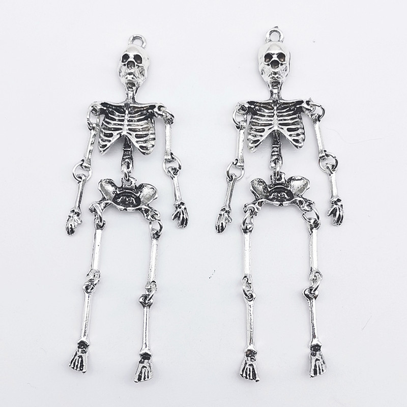 2/5/10 قطعة الرجعية هيكل جمجمة - مراجعة Halloween Skeleton Decoration وسعره