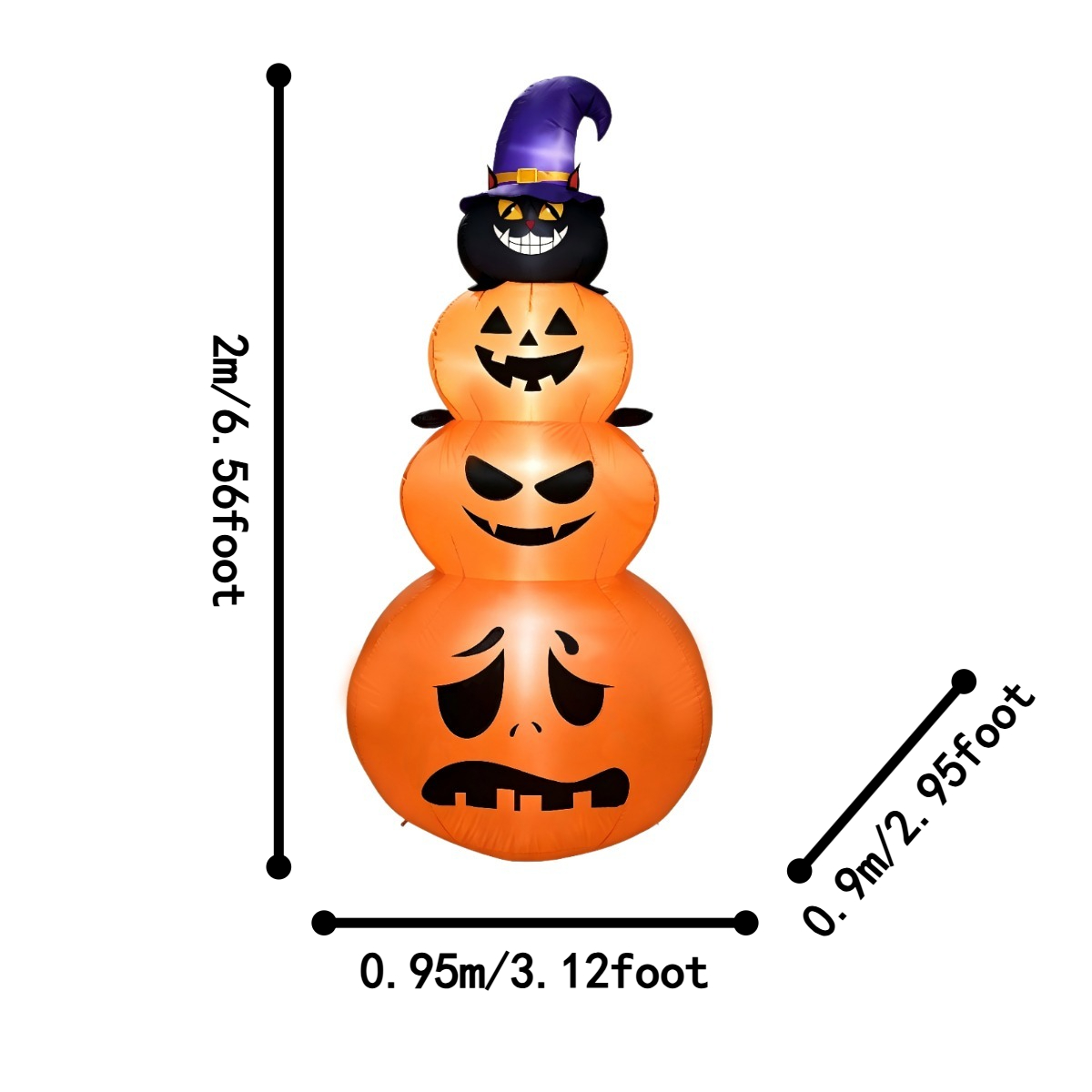 زينة عطلات خارجية للهالوين: قر - مراجعة Halloween Pumpkin Decor Led وسعره