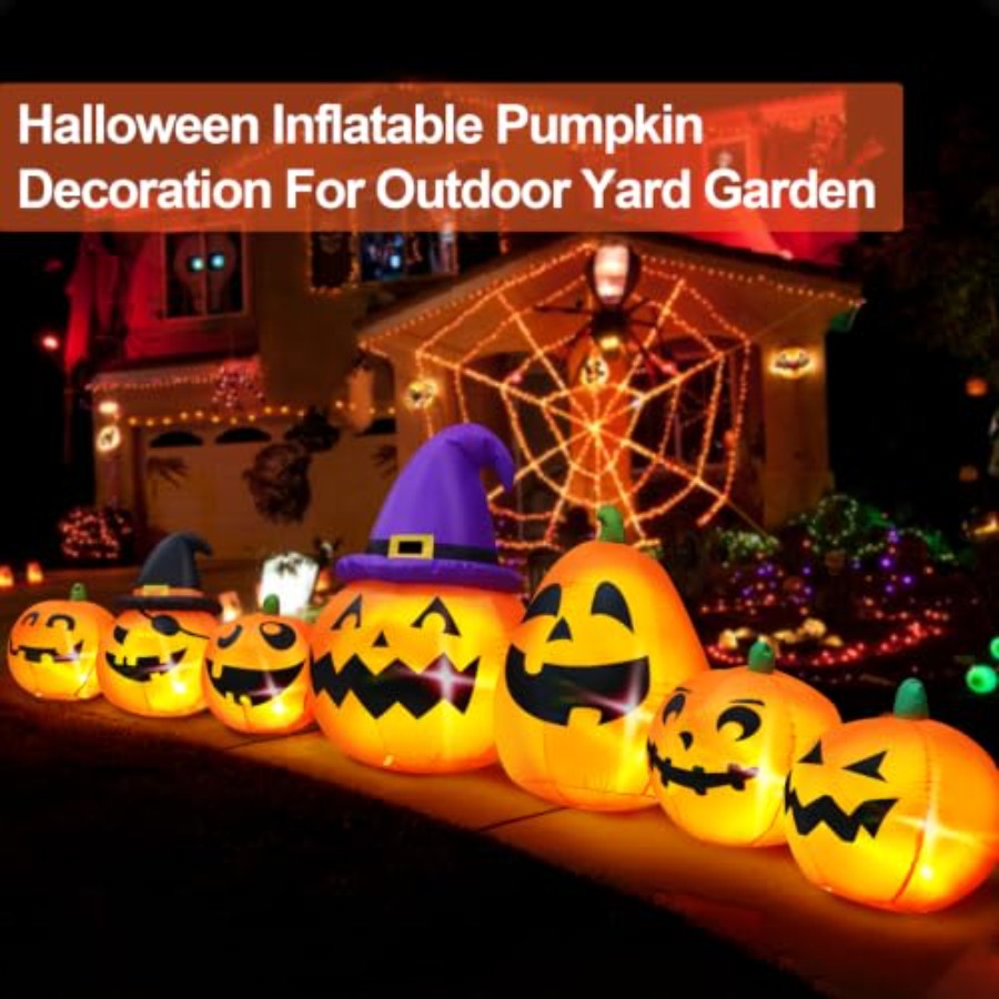زينة على شكل يقطين منفوخ للاست - مراجعة Halloween Pumpkin Decor Led وسعره