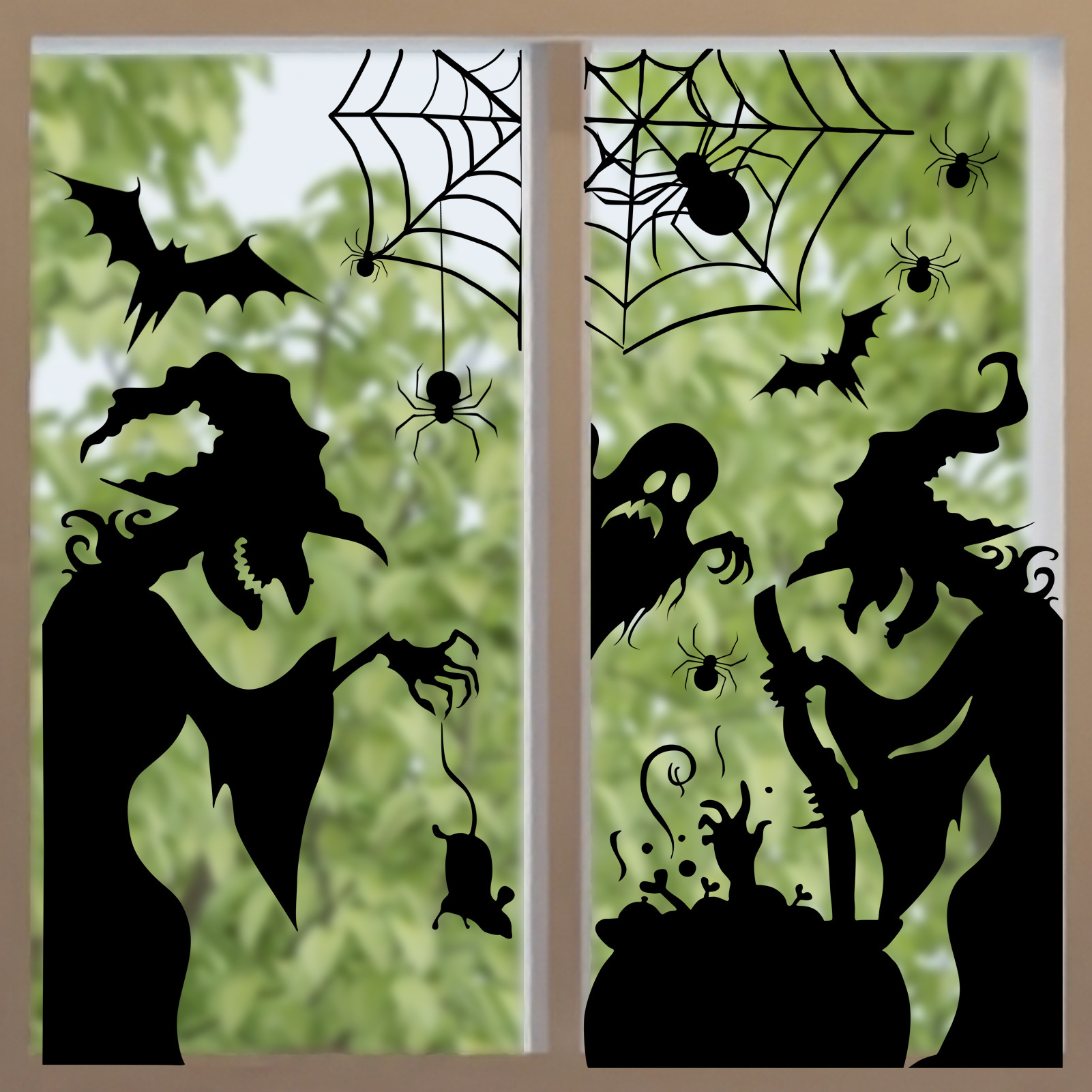 ملصقات نوافذ كهربائية لعيد اله - مراجعة Spider Web Halloween Decoration وسعره