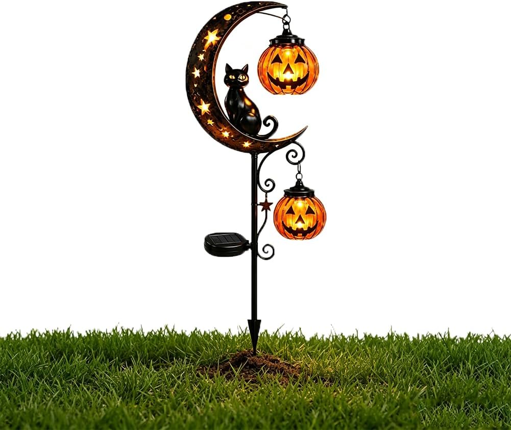 إضاءة حديقة تعمل بالطاقة الشمس - مراجعة Pumpkin Lantern Halloween وسعره