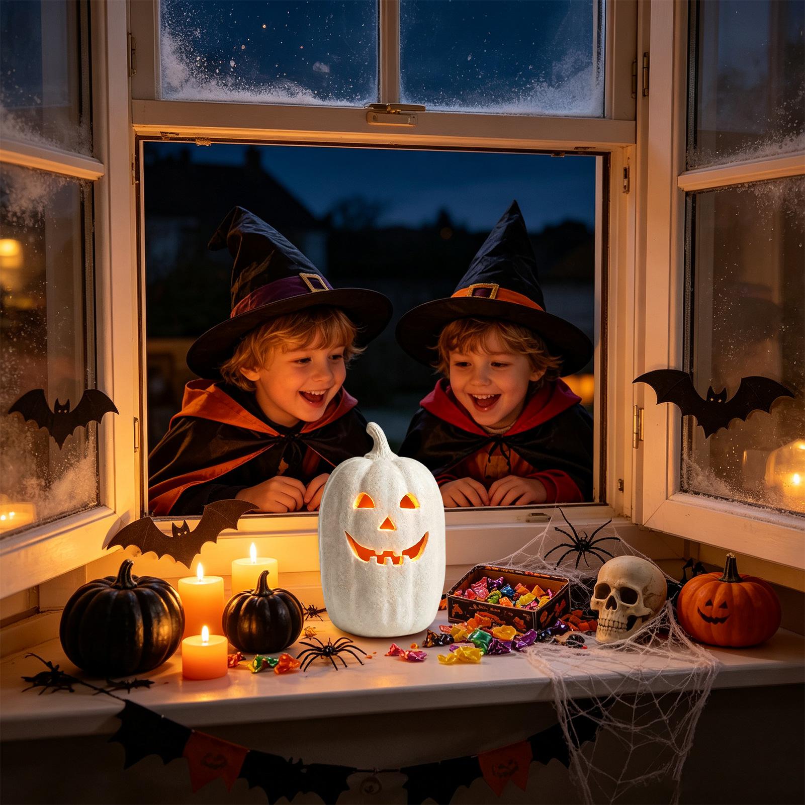 فوانيس اليقطين المزخرفة المصنو - مراجعة Pumpkin Lantern Halloween وسعره