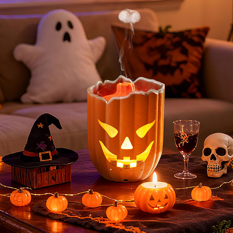 مرطب هواء على شكل يقطين، إضاءة - مراجعة Halloween Pumpkin Decor Led وسعره